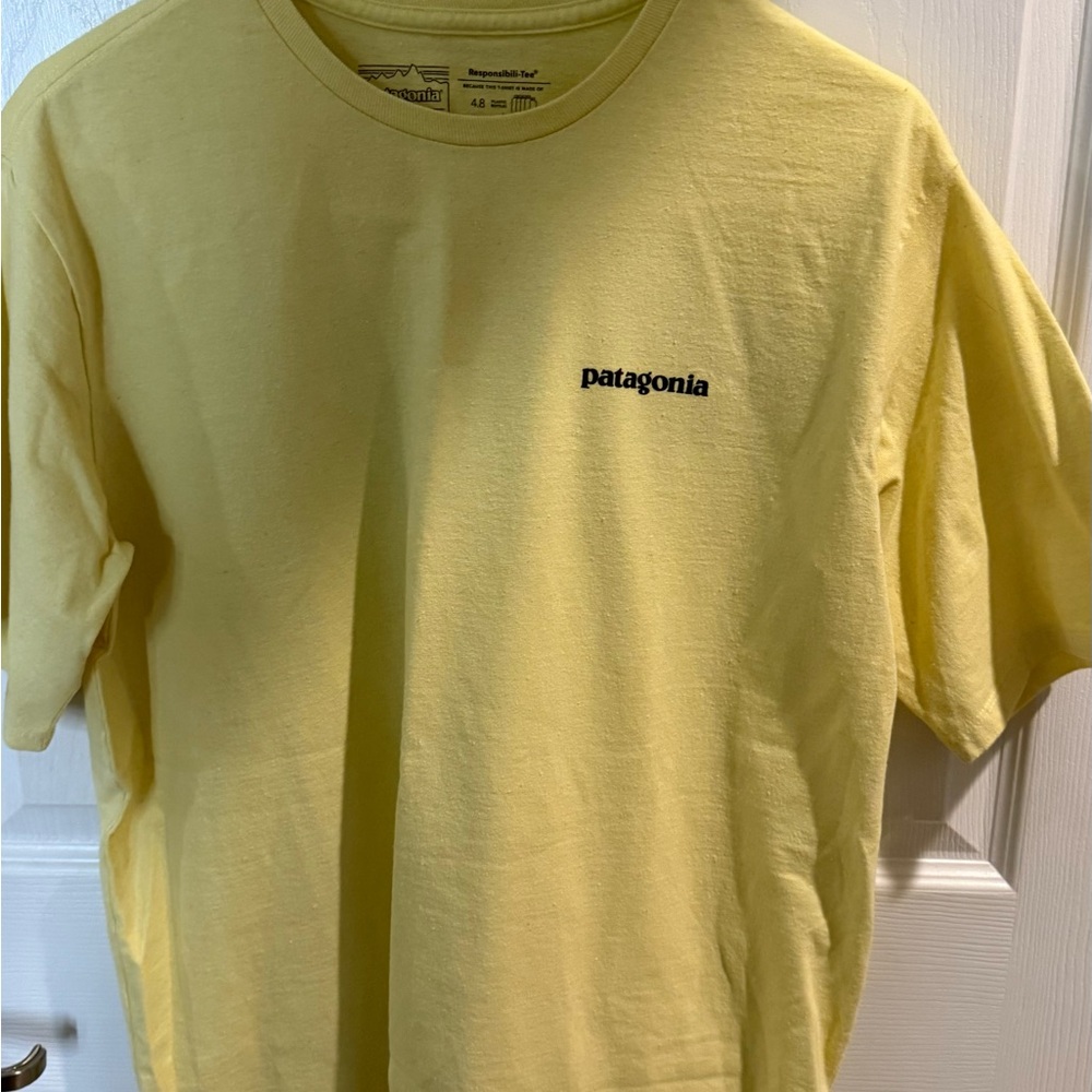 Patagonia Men's Short Sleeve Tee in Bright Yellow